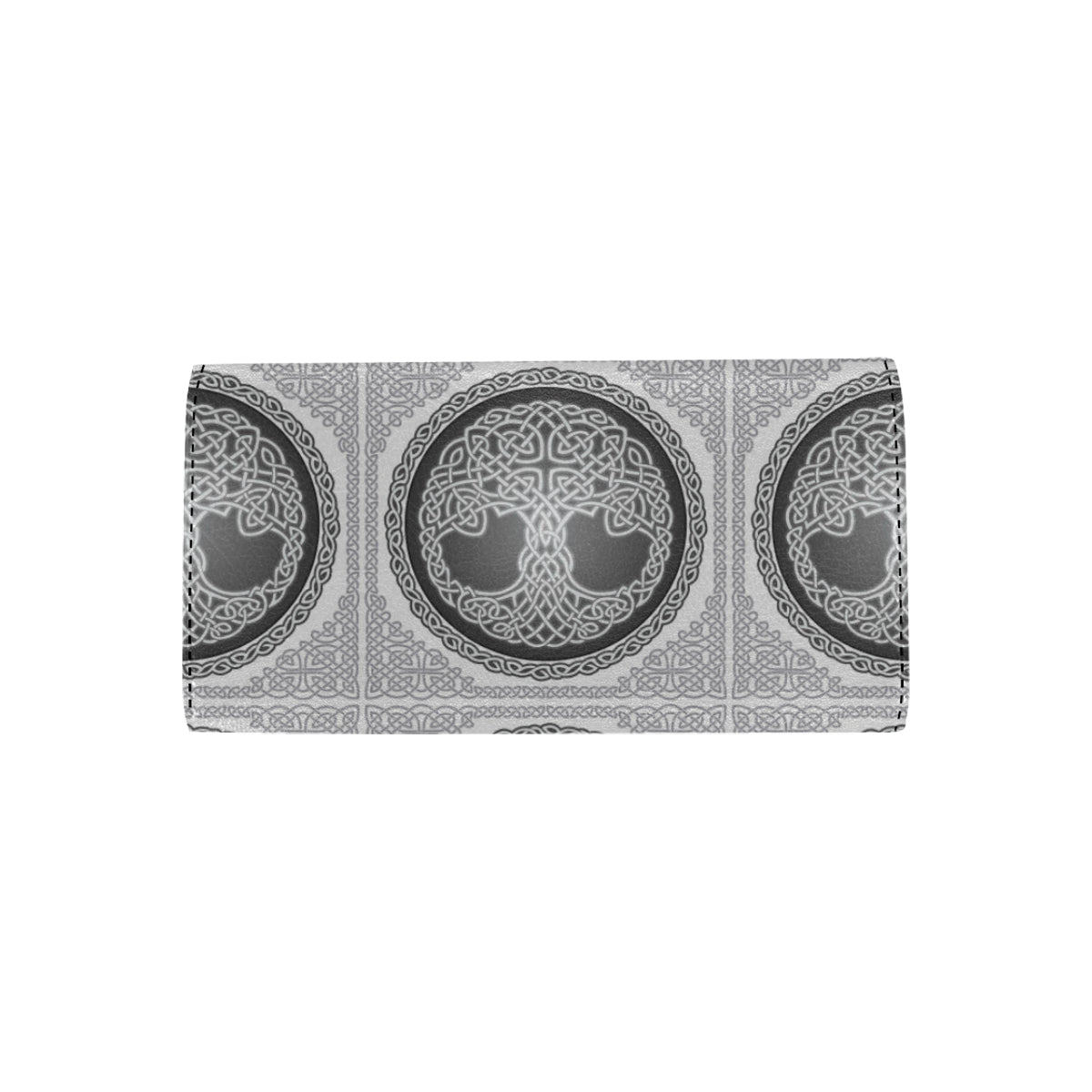 Celtic Tree of life Print Women's Trifold Wallet