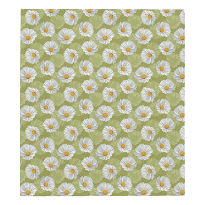 Daisy Pattern Print Design DS06 Premium Quilt