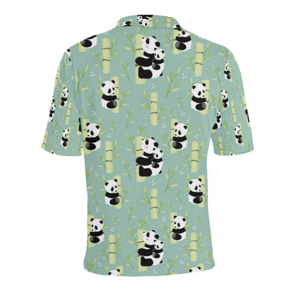 Panda Pattern Print Design A03 Men Polo Shirt