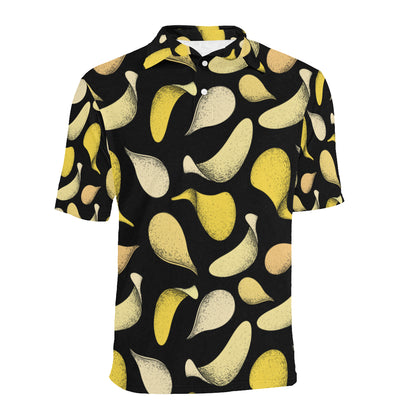 Potato Pattern Print Design A02 Men Polo Shirt