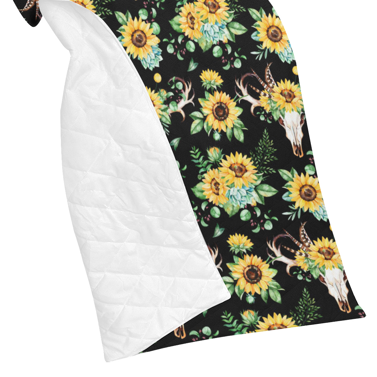 Sunflower Pattern Print Design SF08 Premium Quilt