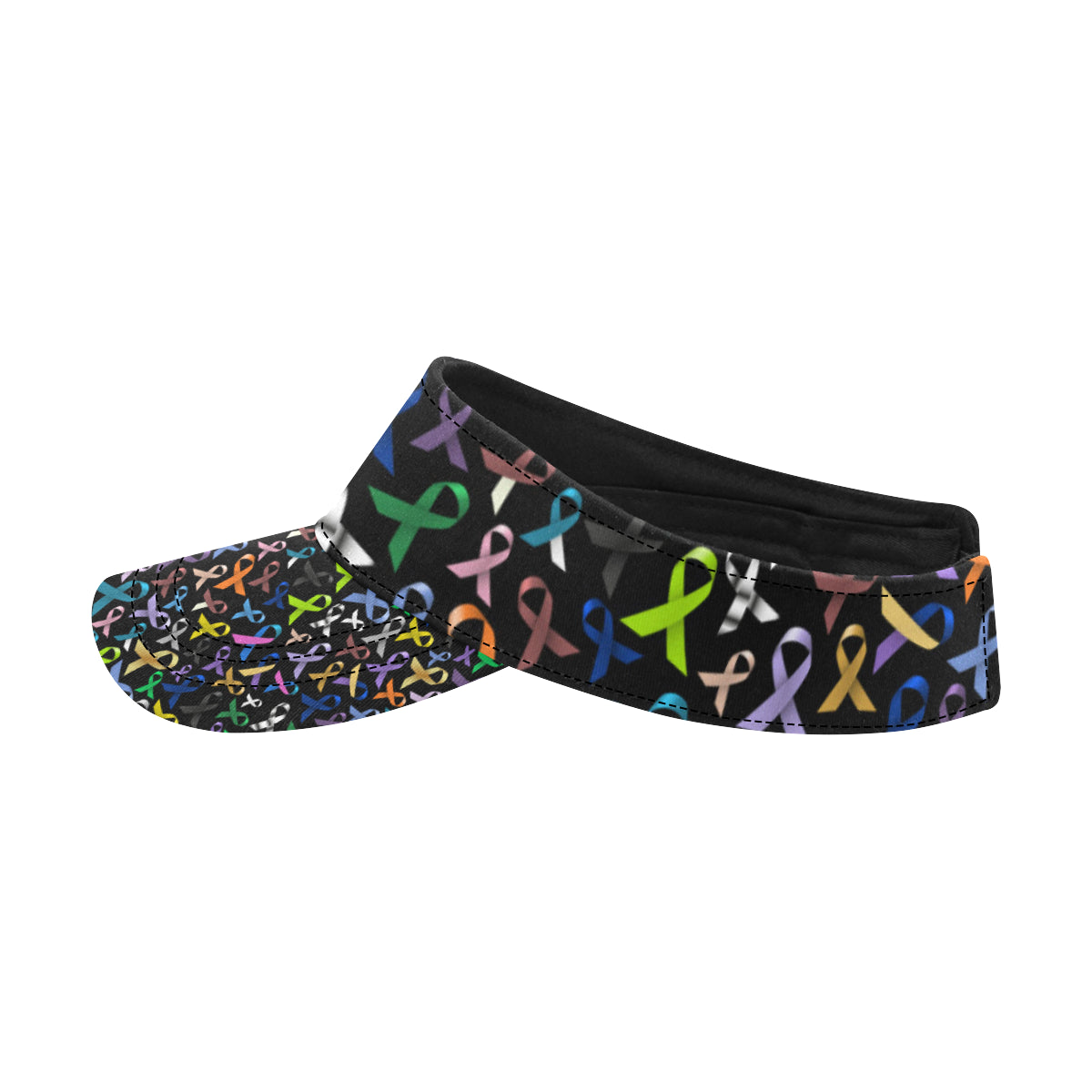 Breast Cancer Awareness Colorful Print Unisex Sun Visor