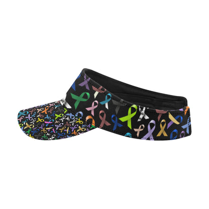 Breast Cancer Awareness Colorful Print Unisex Sun Visor