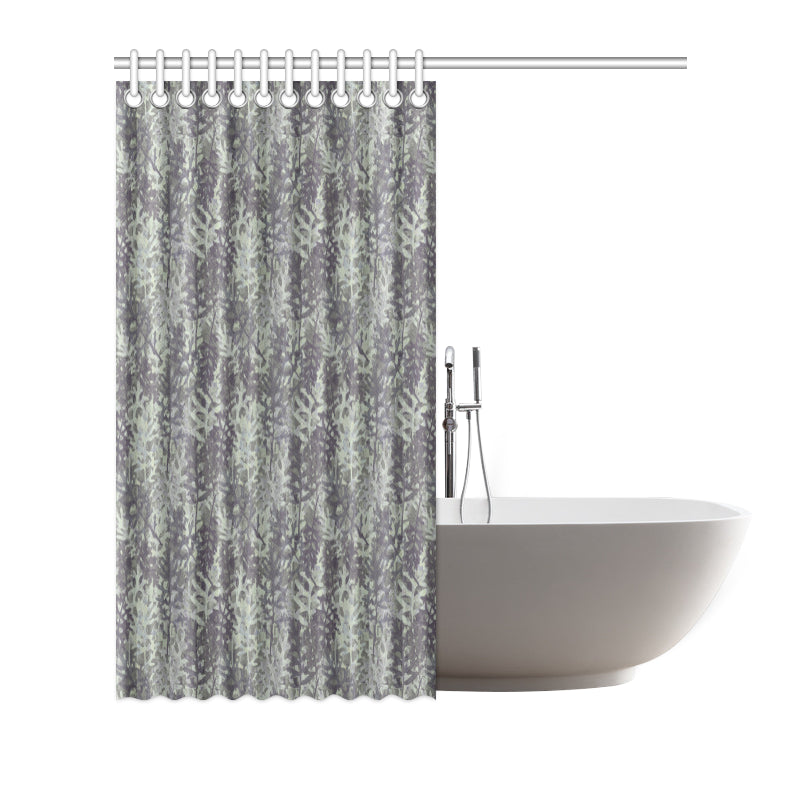 Camouflage Fern Pattern Print Design 05 Shower Curtain