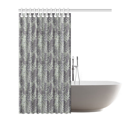 Camouflage Fern Pattern Print Design 05 Shower Curtain