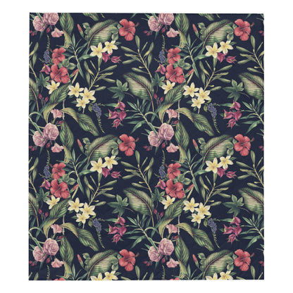 Tropical Flower Pattern Premium Quilt