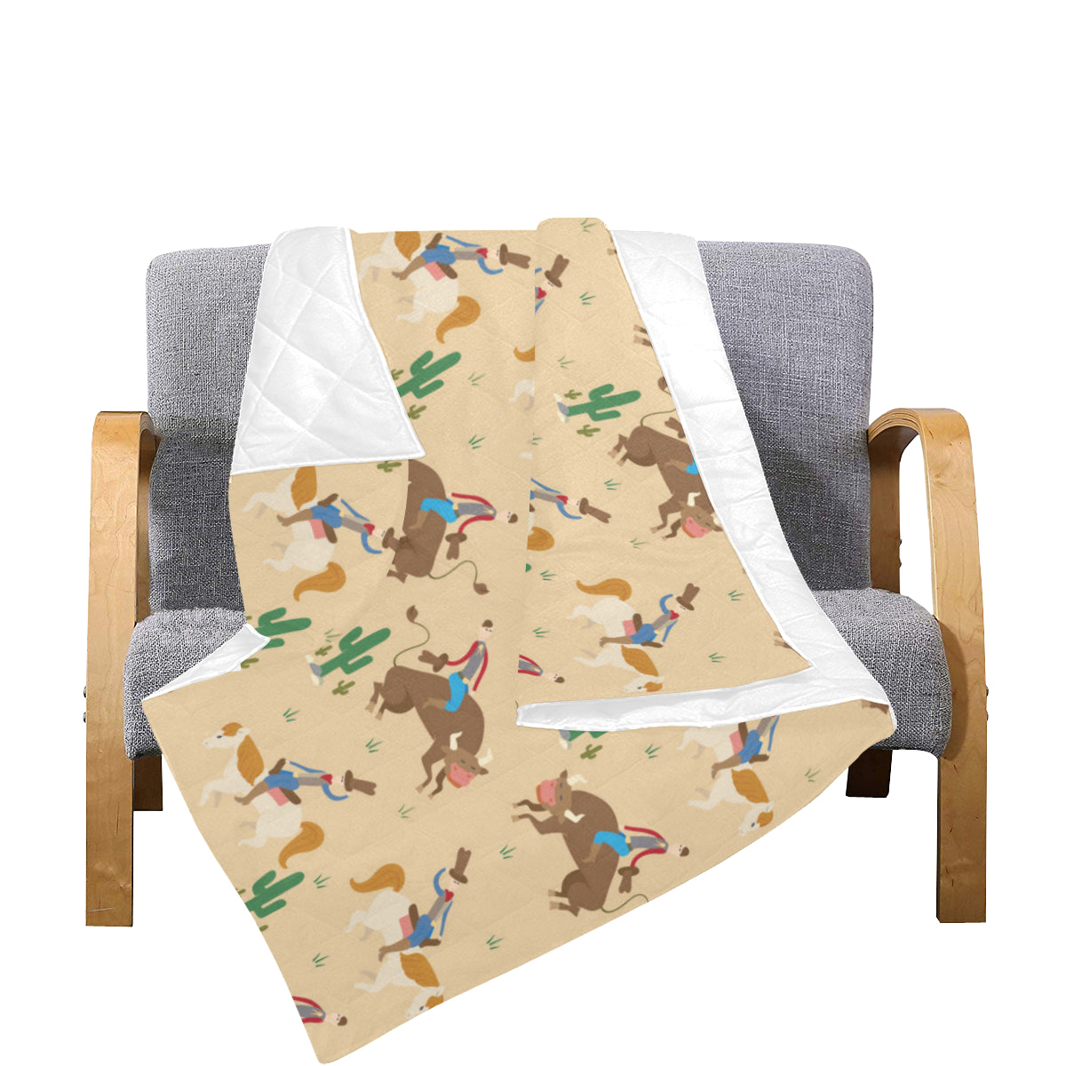 Rodeo Pattern Print Design A02 Premium Quilt