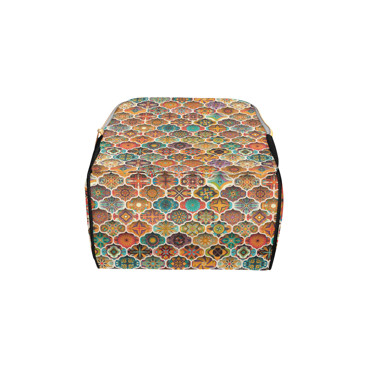 Mandala Mosaic Themed Design Print Diaper Bag Backpack