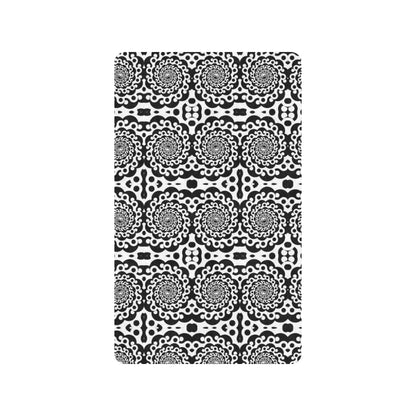 Yin Yang Spiral Design Print Rubber Doormat