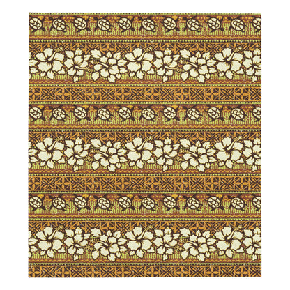 Hawaiian Themed Pattern Print Design H015 Premium Quilt