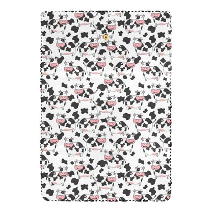 Cow Pattern Print Design 02 Women's Trifold Wallet