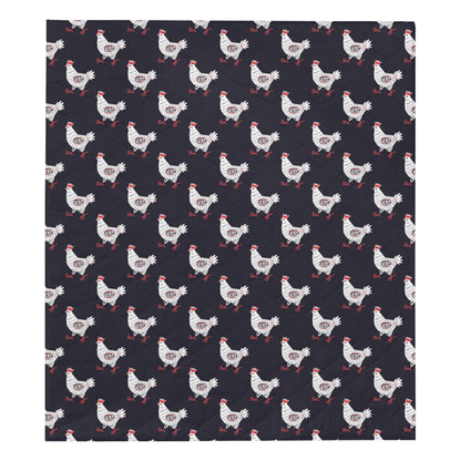 Chicken Pattern Print Design 03 Premium Quilt