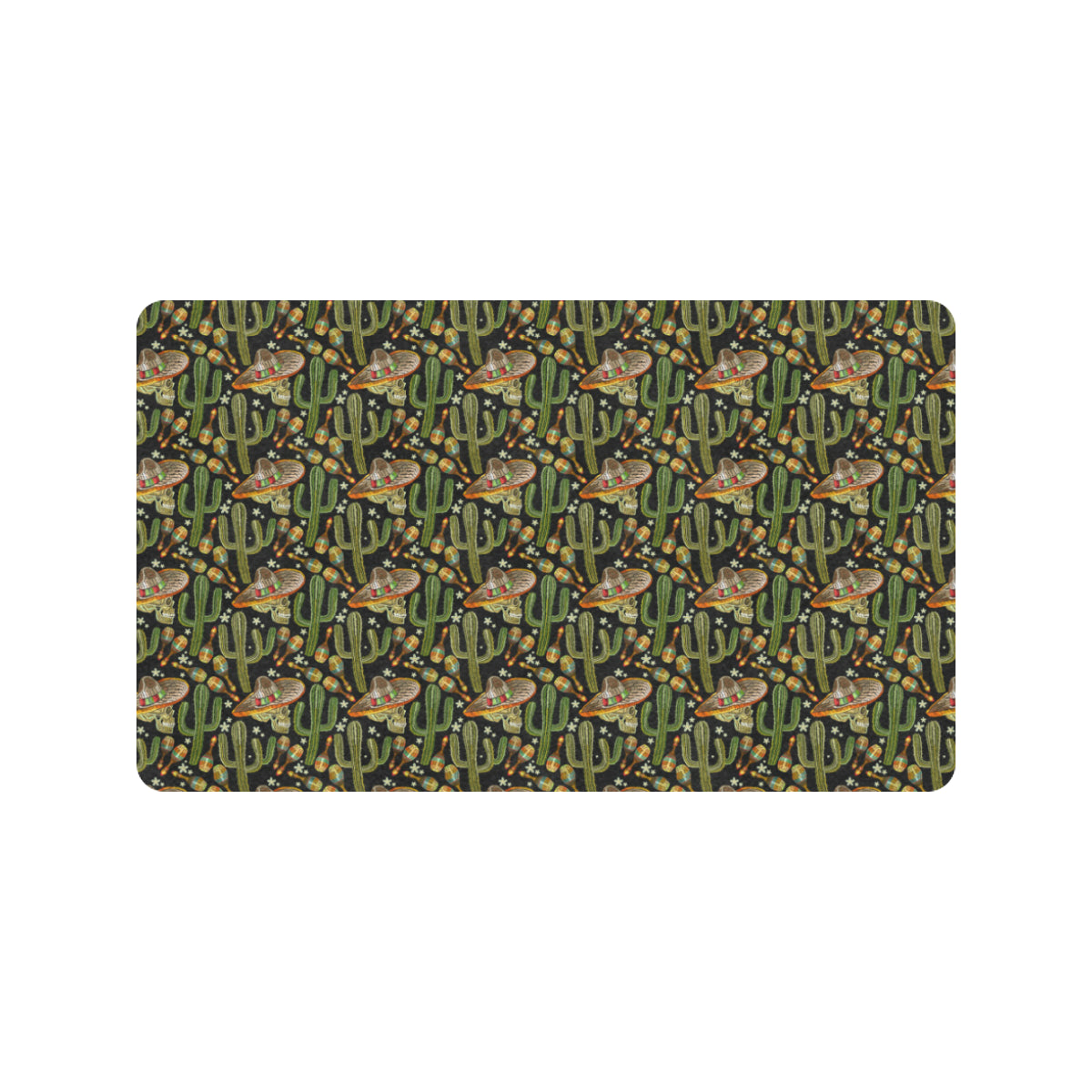Western Style Print Rubber Doormat