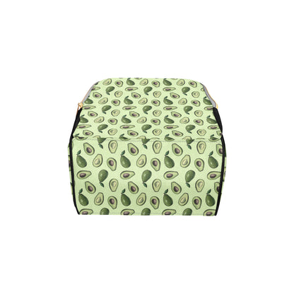 Avocado Pattern Print Design 02 Diaper Bag Backpack