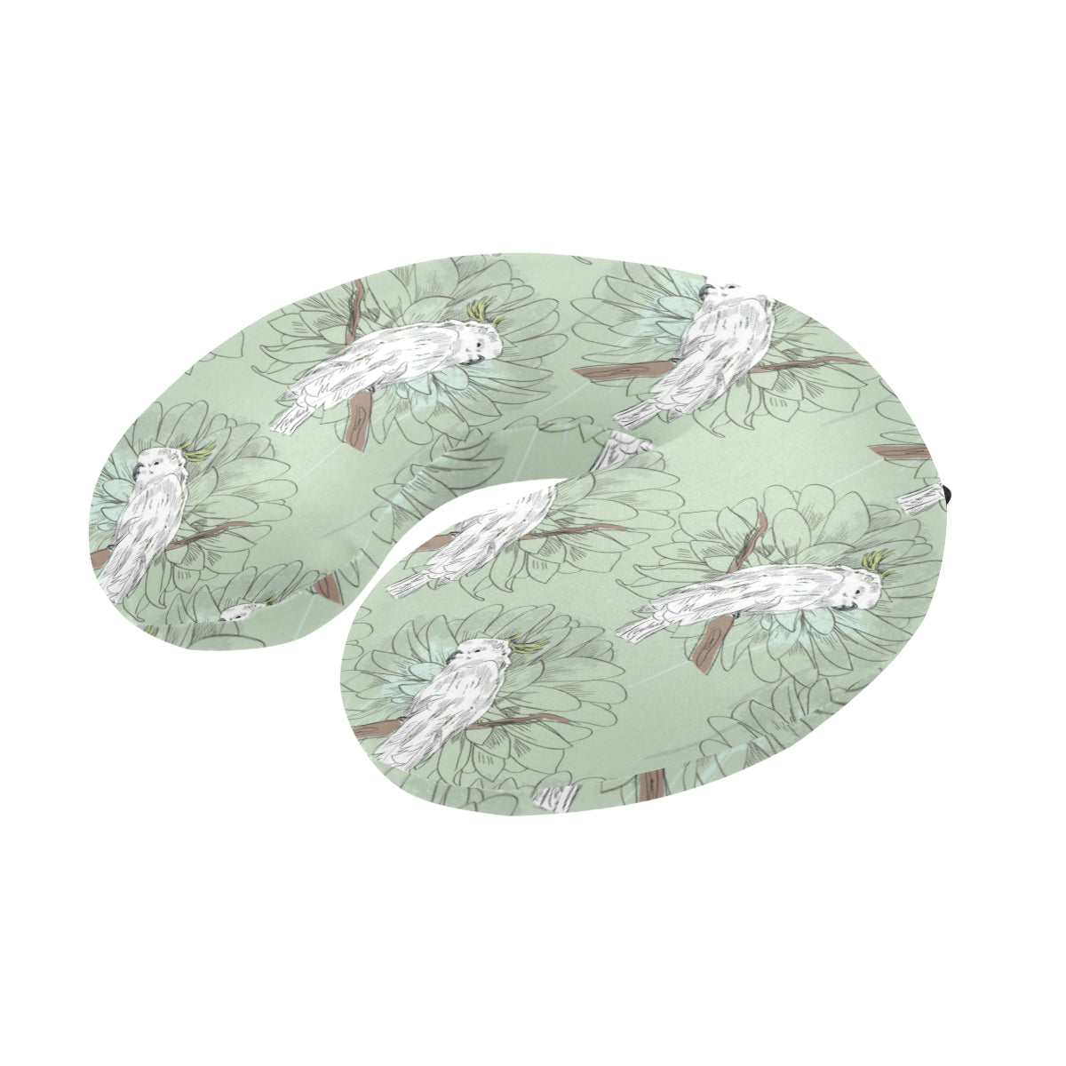 Cockatiel Pattern Print Design 01 U-Shaped Travel Neck Pillow