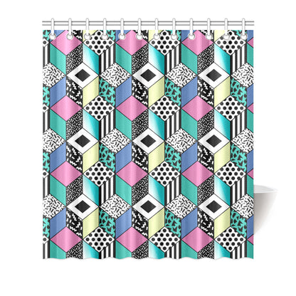 90s Pattern Print Design 3 Shower Curtain