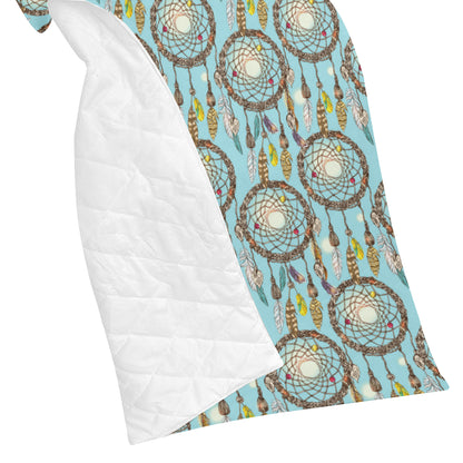 Blue Dream catcher Premium Quilt