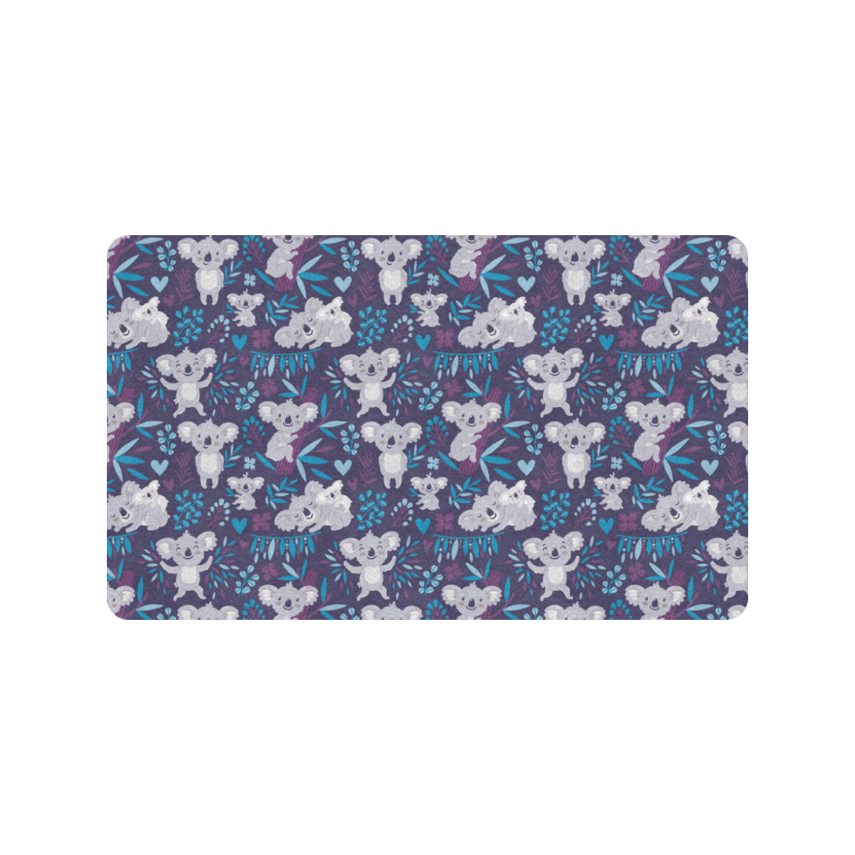 Koala Cute Themed Design Print Rubber Doormat