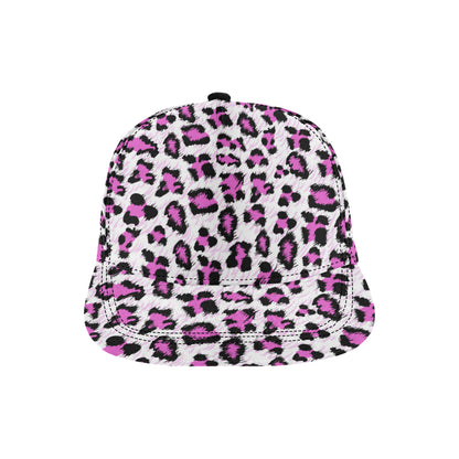 Leopard Pink Skin Print Snapback Cap