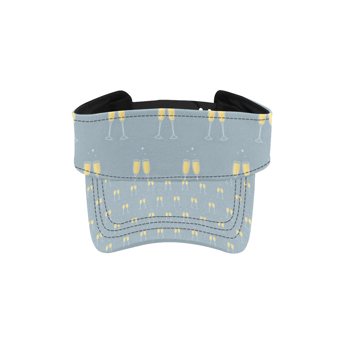 Champagne Pattern Print Design 03 Unisex Sun Visor