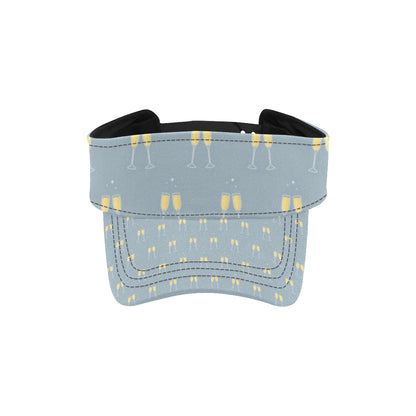 Champagne Pattern Print Design 03 Unisex Sun Visor