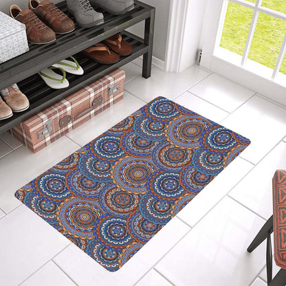 Mandala Boho Chic Design Print Rubber Doormat