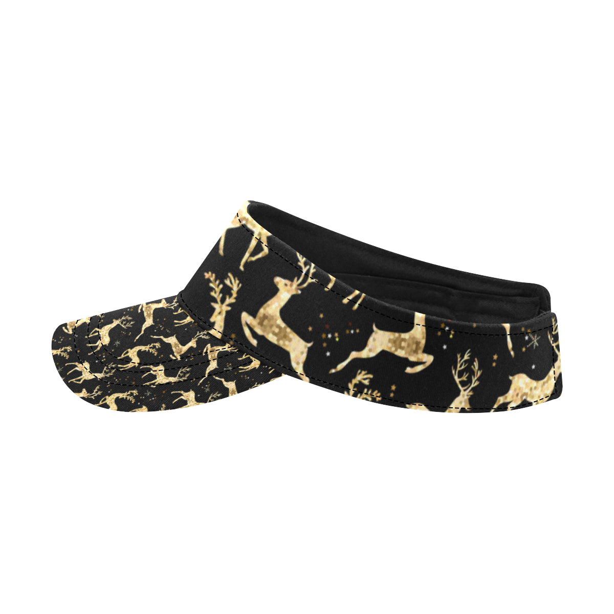 Deer Gold Pattern Unisex Sun Visor