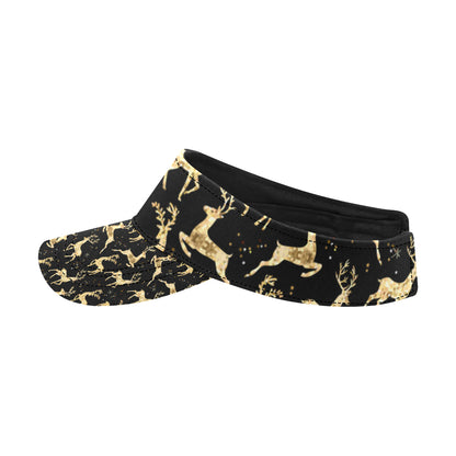 Deer Gold Pattern Unisex Sun Visor