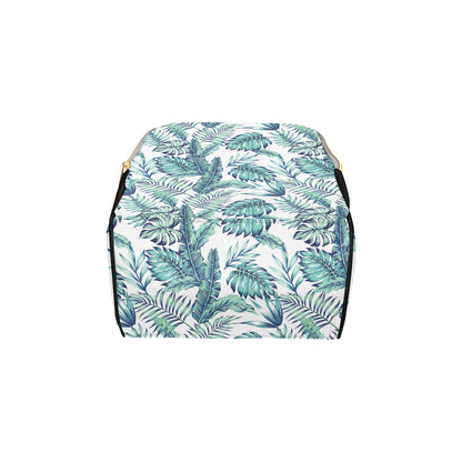 Pattern Tropical Palm Leaves Diaper Bag Backpack