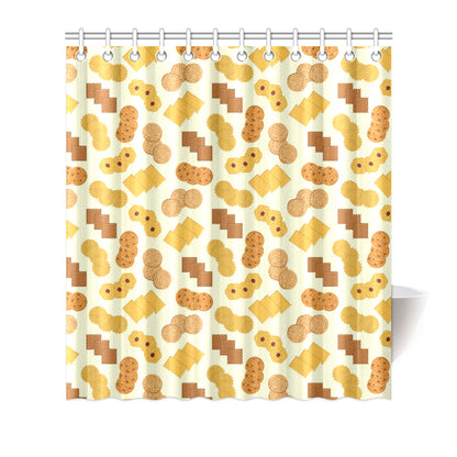 Cookie Pattern Print Design 06 Shower Curtain