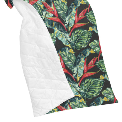 Bird Of Paradise Pattern Print Design BOP06 Premium Quilt