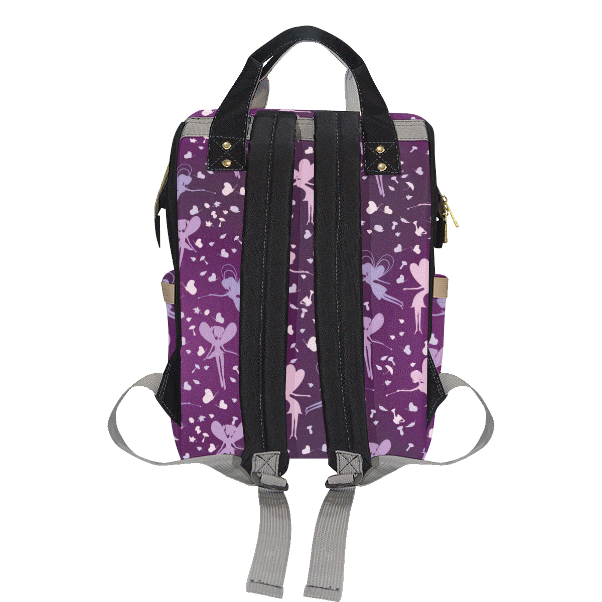 Fairy Pink Print Pattern Diaper Bag Backpack