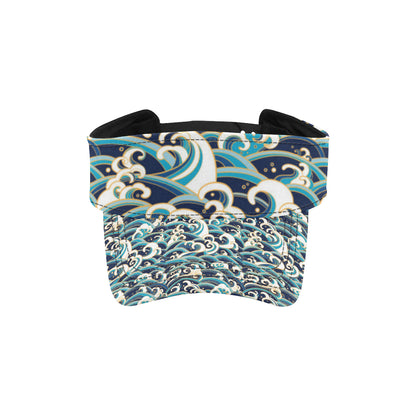 Surf Wave Pattern Unisex Sun Visor