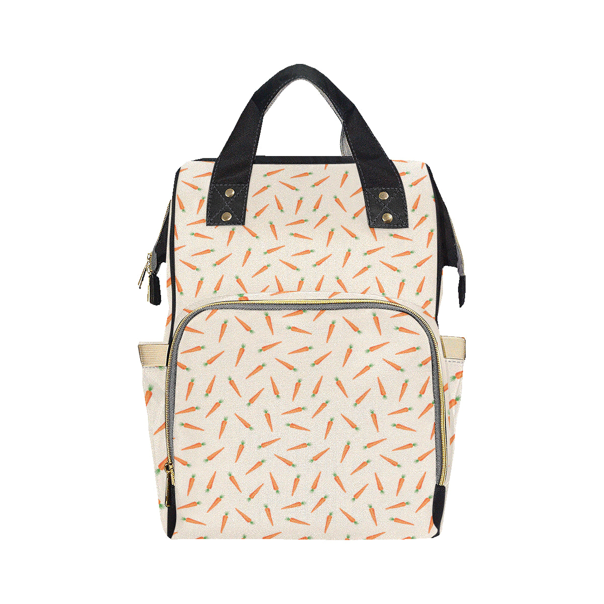 Carrot Pattern Print Design 07 Diaper Bag Backpack