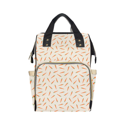 Carrot Pattern Print Design 07 Diaper Bag Backpack