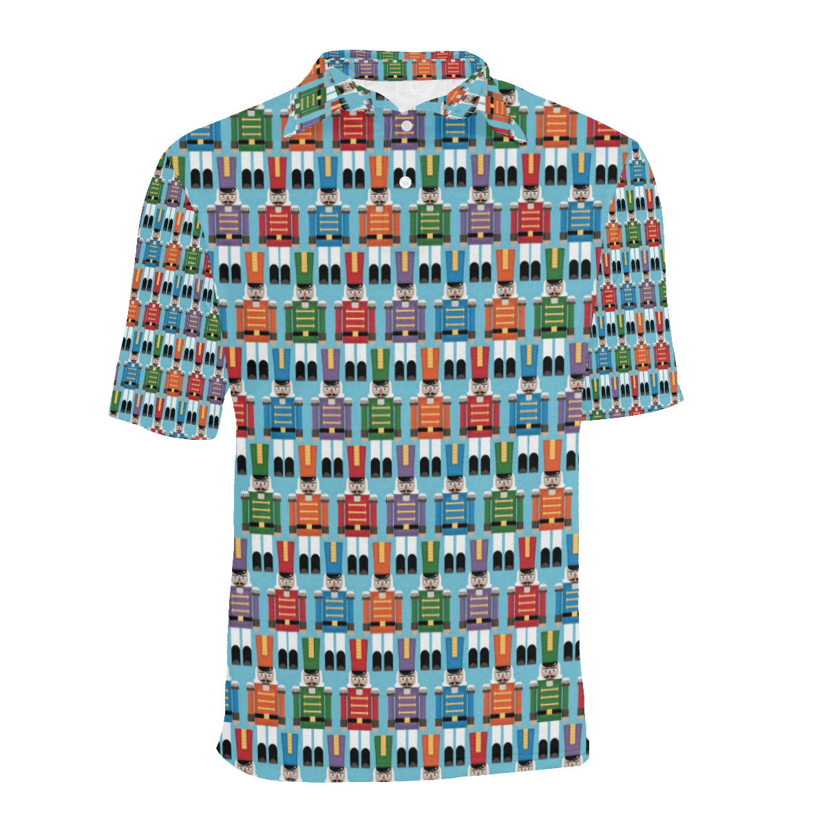 Nutcracker Pattern Print Design A02 Men Polo Shirt