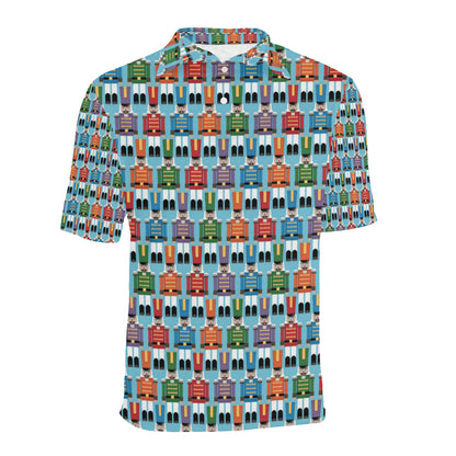 Nutcracker Pattern Print Design A02 Men Polo Shirt