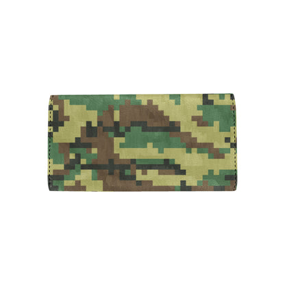 ACU Army Digital Pattern Print Design 02 Women's Trifold Wallet