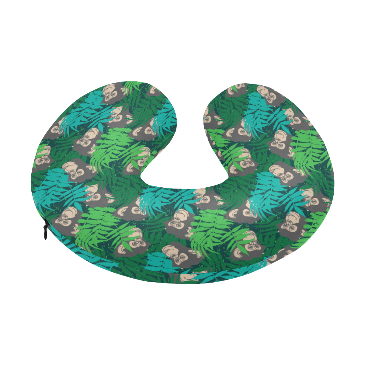 Chimpanzee Pattern Print Design 01 U-Shaped Travel Neck Pillow