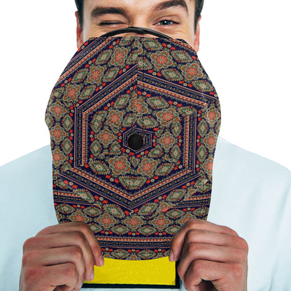 Ethnic Geometric Print Pattern Snapback Cap