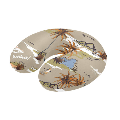Pacific island Pattern Print Design A05 U-Shaped Travel Neck Pillow