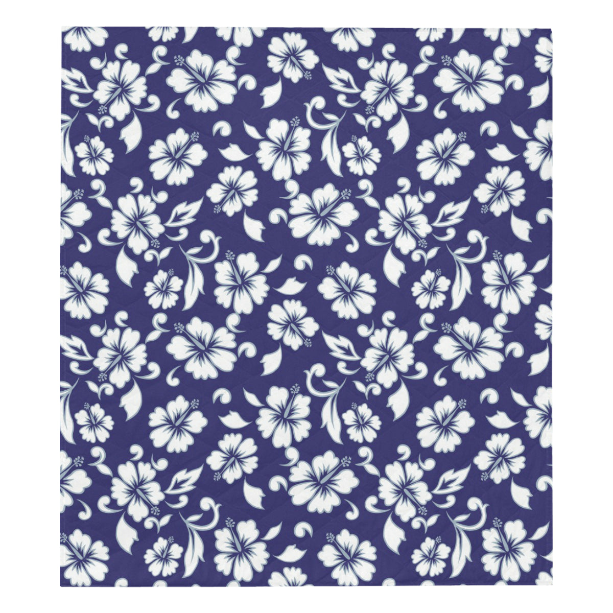 Hibiscus Pattern Print Design HB010 Premium Quilt
