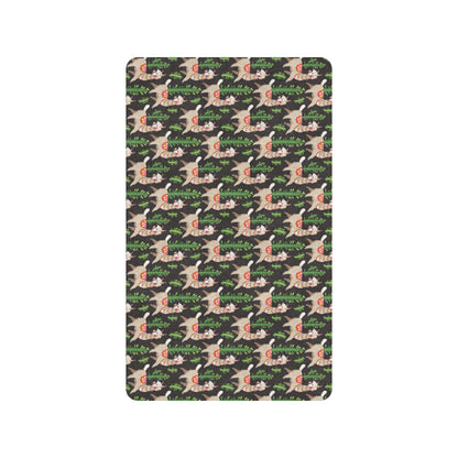 Alpaca Cactus Design Themed Print Rubber Doormat