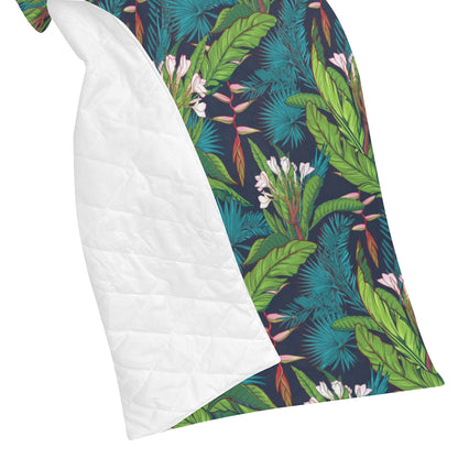 Rainforest Pattern Print Design RF01 Premium Quilt
