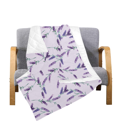 Lavender Pattern Print Design 02 Premium Quilt