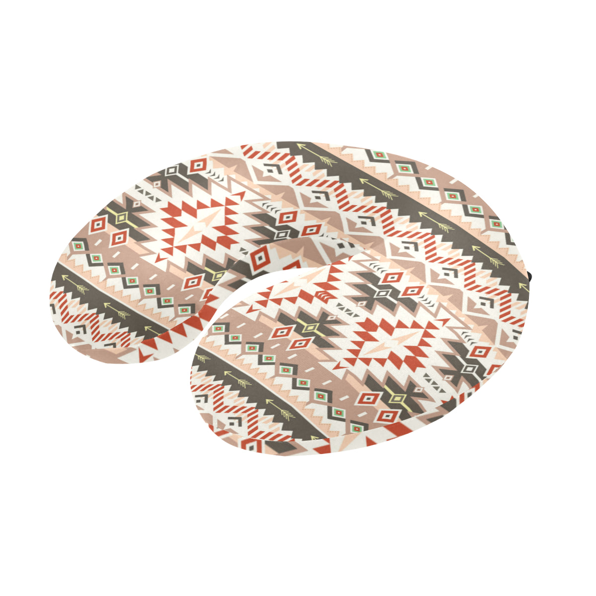 Aztec Pattern Print Design 05 U-Shaped Travel Neck Pillow