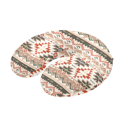 Aztec Pattern Print Design 05 U-Shaped Travel Neck Pillow