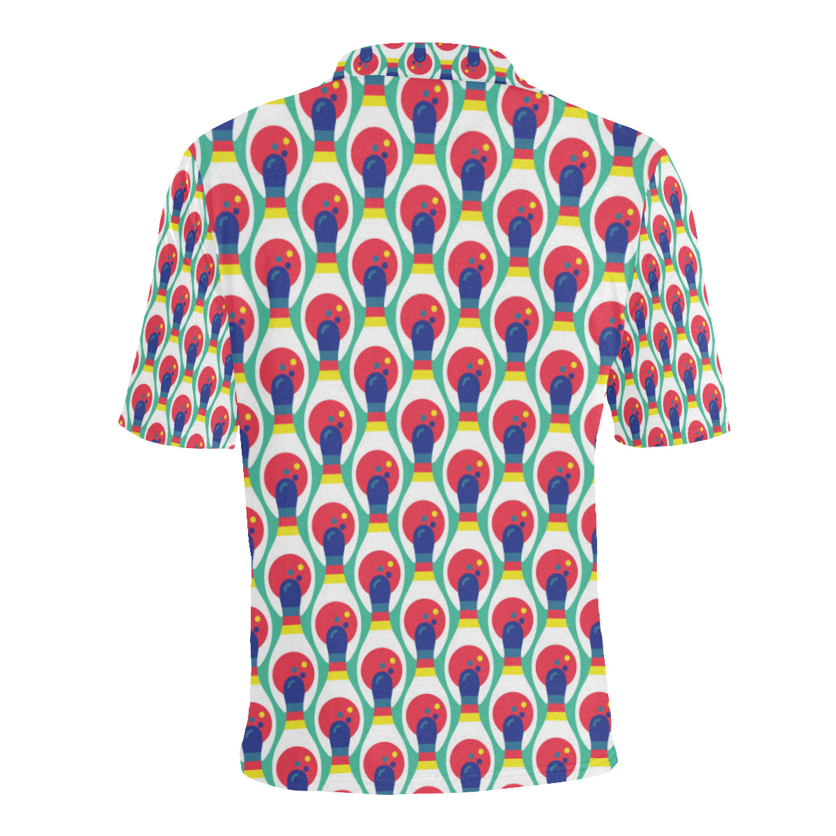 Bowling Pattern Print Design 05 Men Polo Shirt