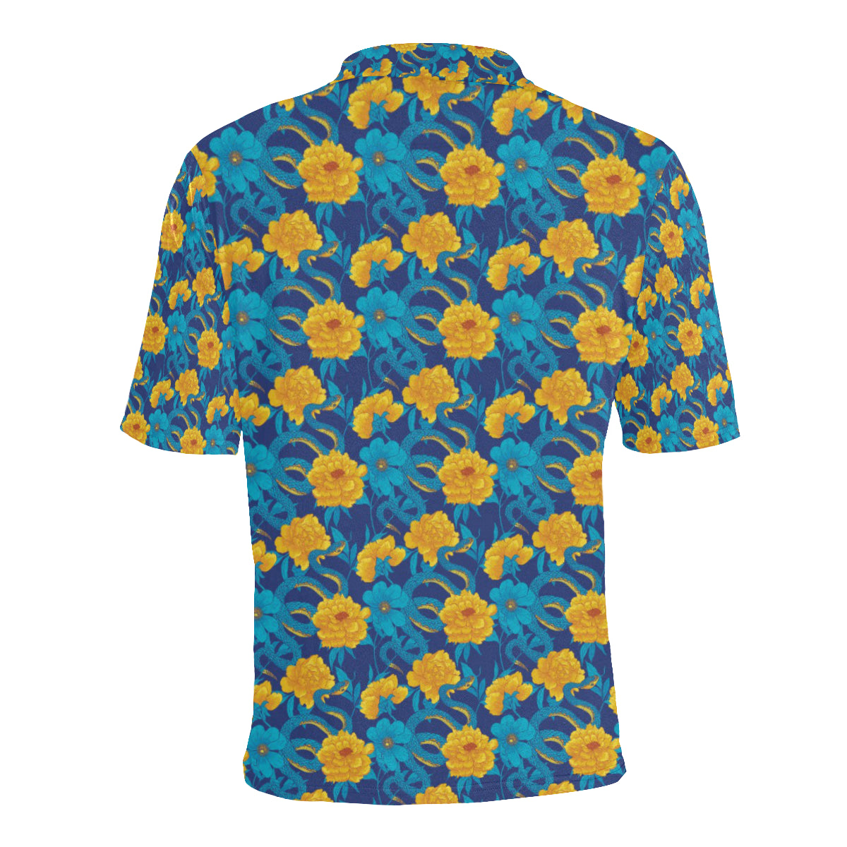 Boa Pattern Print Design 01 Men Polo Shirt
