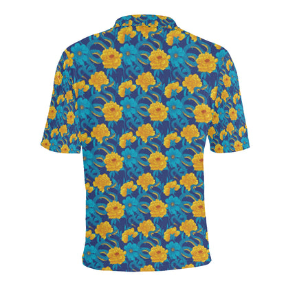 Boa Pattern Print Design 01 Men Polo Shirt
